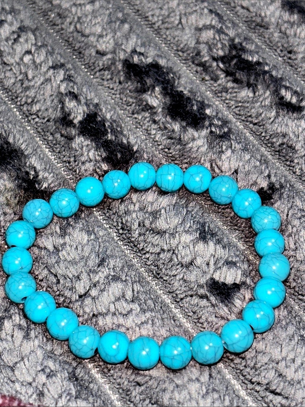 Turquoise Beaded Stretch Bracelet